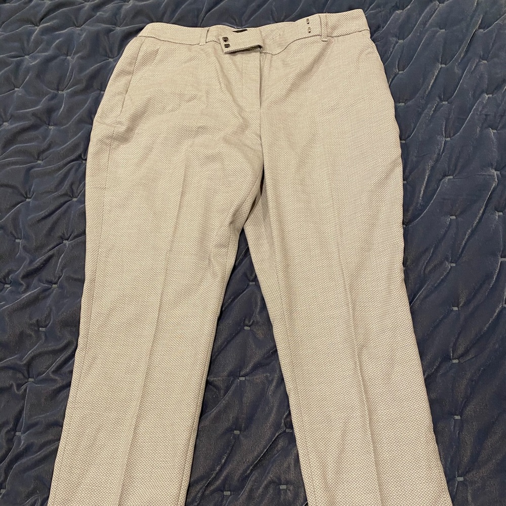 Light gray patterned dress pants